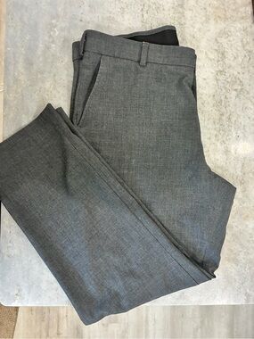 George Men's Charcoal Gray Flat Front Dress Shorts